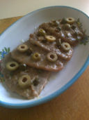 Scaloppine con capperi e olive