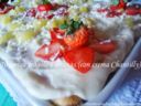 TIRAMISU' FRAGOLE E ANANAS CON CREMA CHANTILLY