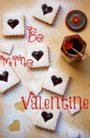 Biscotti Linzer -Be Mine Valentine-