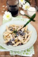 Garganelli con champignon e salsa al gorgonzola