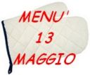 Menù per il 13 maggio