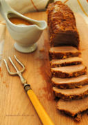 Girello di vitello arrosto con latte e profumato al Marsala