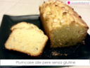 Plumcake alle pere senza glutine