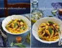 Tagliatelle alla carbonara di zucca con cipolle caramellate