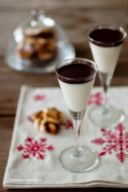[finecena] ... pannacotta fondente nero e croccante