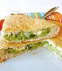 Torta salata con verza e caciocavallo