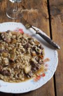 Risotto ai porcini, fegatelli di pollo e marsala