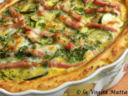 Torta di semolino con zucchine e prosciutto