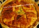 Torta rustica con cicoria, patate e philadelphia