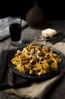 Tagliatelle al ragù per uno shooting...e un'intervista!