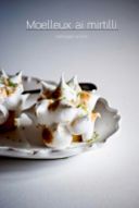 Moelleux ai mirtilli, meringato al lime