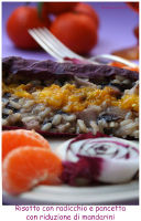 Risotto radicchio co salsa al mandarino per la Recipe-tionist di marzo!