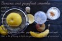 Ricetta smoothies banana e pompelmo