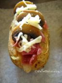 L'A.T. e... le jacket potatoes con brie, prosciutto crudo e champignon