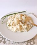 Risotto con topinambur, stracchino ed erba cipollina