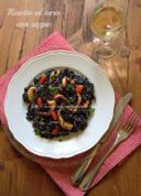 Risotto al nero con seppie- Black risotto with cuttlefish