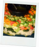 Mix di verdura croccante con salsa citronette