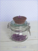 Muffin al cioccolato e violette Leone