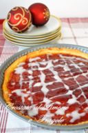 L'ultima crostata delle Feste :al limone e marmellata di fragole con glassa al limone