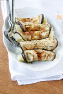 Involtini di melanzana e Tête de Moine