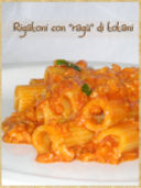 Rigatoni con “ragù” di totani