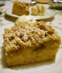 Crumble cake alle pesche