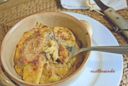 Pasta al gratin con ragù di pollo