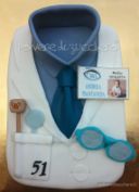 Torta camice dottore: per un oculista pediatrico