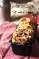 Vanilla chocolate chips pull apart bread