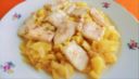 Pesce persico con mele e vino bianco