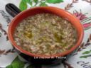 Zuppa di riso e crema di lenticchie