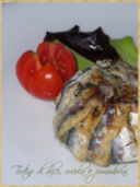 Tortino di alici, rucola e pomodorini