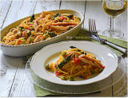 Spaghetti asparagi e filetti di triglie -  Spaghetti, asparagus and red mullet