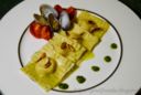 Ravioli di Gallinella di Mare con Pesto Leggero al Basilico