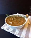 Zuppa di rapa bianca con lenticchie e farro