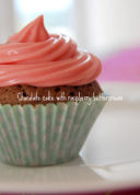 Chocolate cake with raspberry buttercream