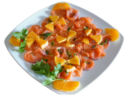 Carpaccio di salmone all'arancia
