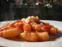 Gnocchi di farina con lardo di Suino Nero dei Nebrodi