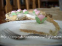 Crostata con pannacotta al profumo di rosa