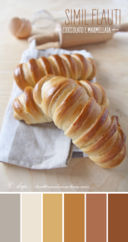 Simil flauti di pasta brioche leggera al cioccolato e alla marmellata