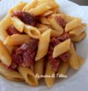 Penne rigate con ragù di salame