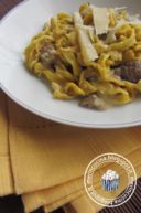 fettuccine allo zafferano con porcini