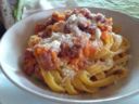 ***FETTUCCINE CON SALSICCE E ZUCCA***