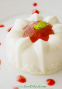 Panna cotta alla Menta con Salsa Lamponi