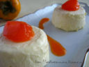 Bavarese alla vaniglia con salsa di cachi