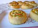 Girelle di pizza con zucchine fontina e speck
