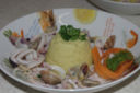 MTC- Budino di finocchi con zuppetta di poverazze e calamari di Fabiola