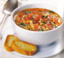 Zuppa siciliana di verdura a crudo.