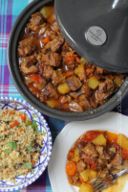 TAJINE DI AGNELLO CON BULGUR ALLE VERDURE