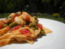 Fettuccine all'Uovo di Primavera ai Gamberi